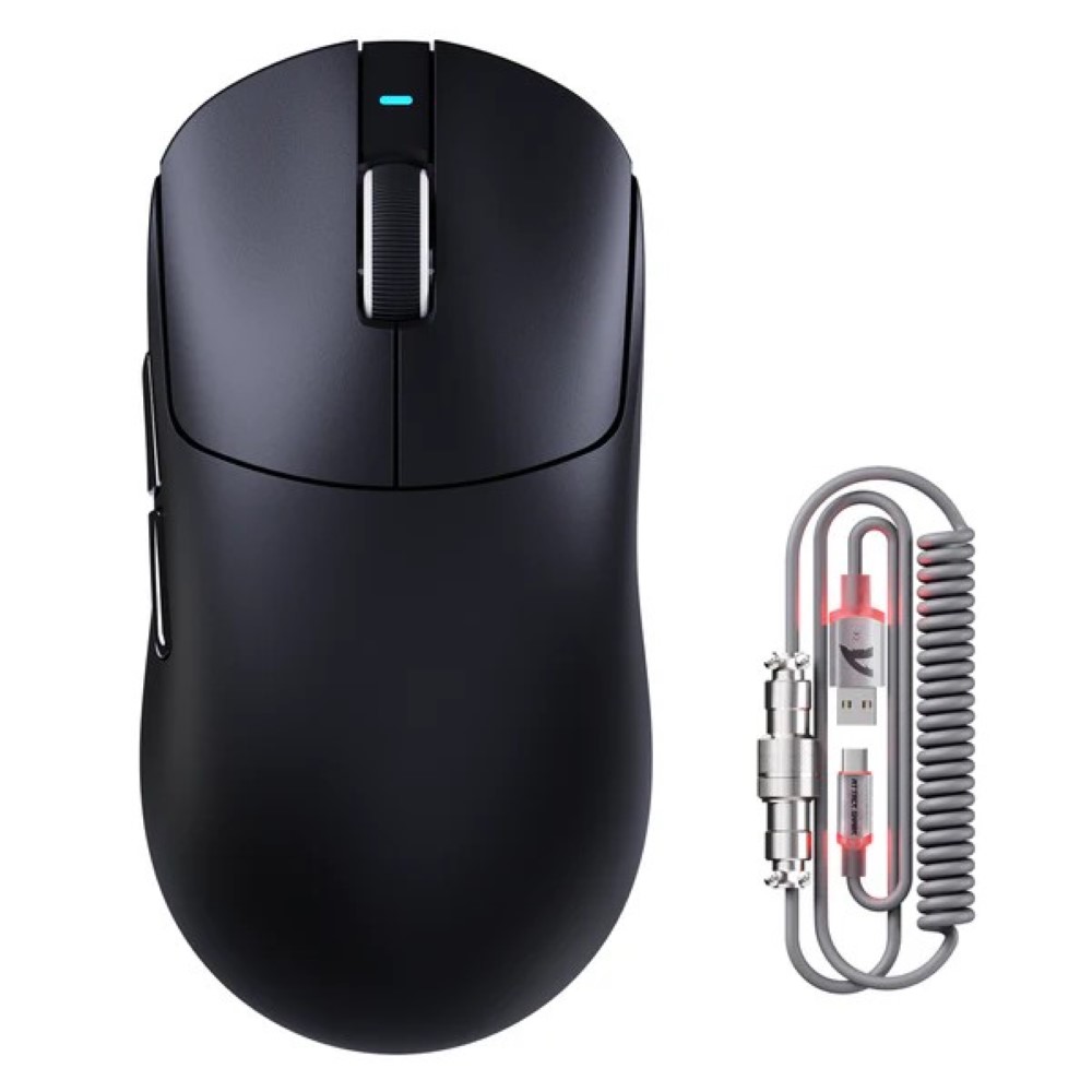 ATTACK SHARK X8 PLUS Tri-mode Wireless Gaming Mouse With C06 ULTRA Cable - Black