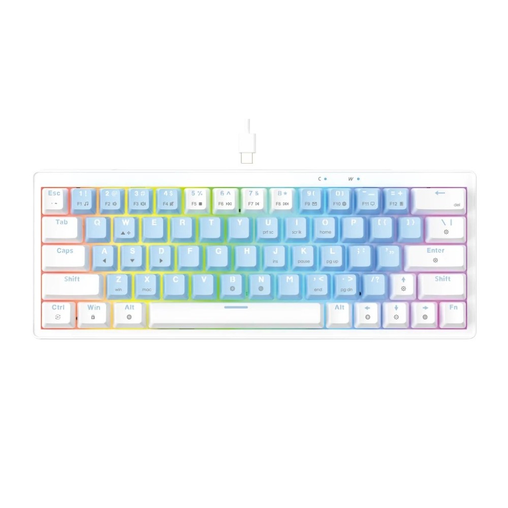 Fantech ATOM X63 MK611 AME Edition Mechanical Gaming Keyboard Taro Switch – Blue