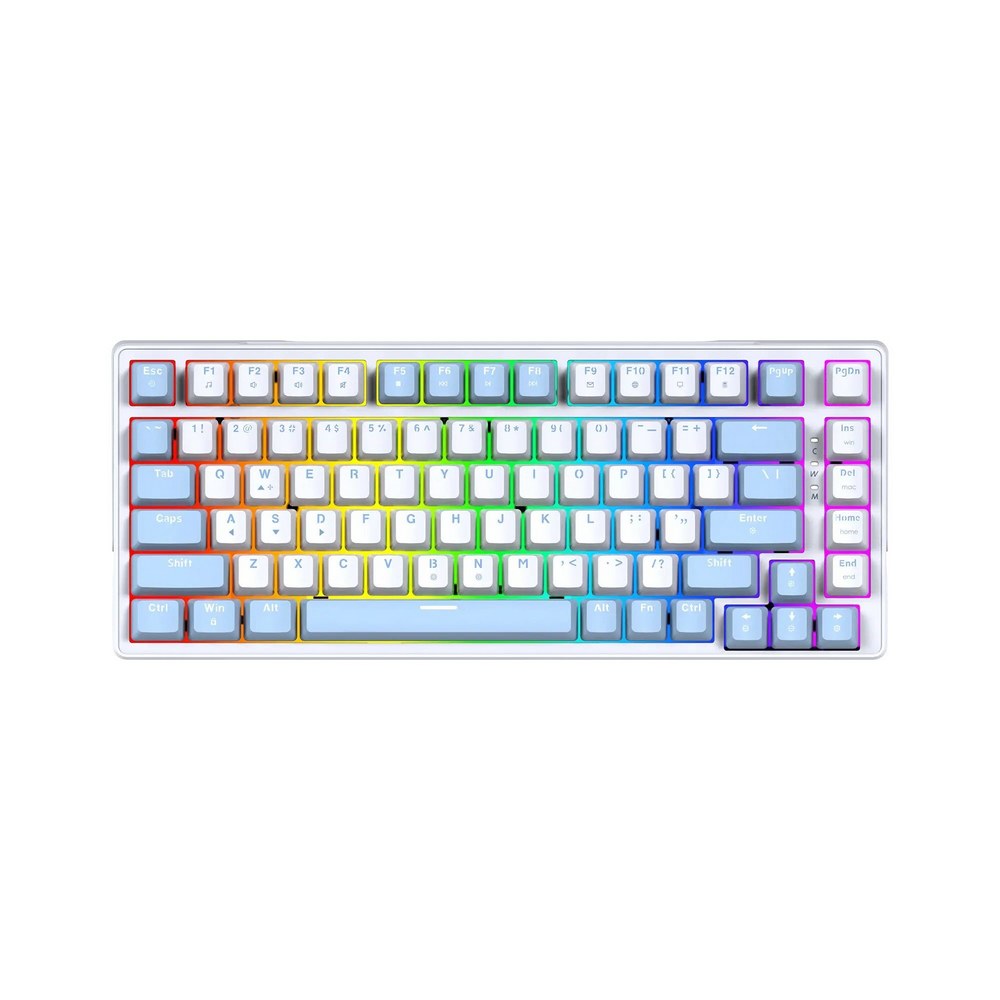 Fantech ATOM X83 MK612 AME Edition Mechanical Gaming Keyboard Taro Switch – White