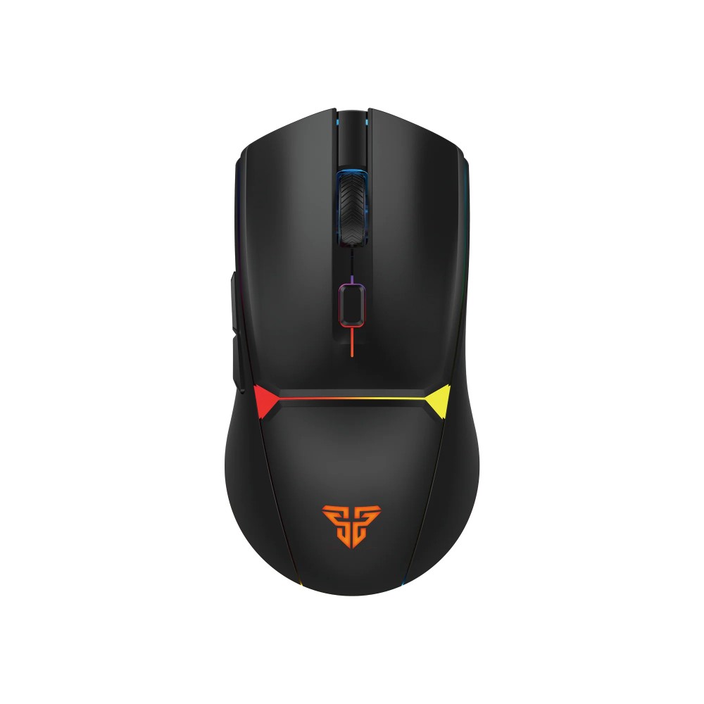 Fantech Crypto II Wireless WG7V2RD Gaming Mouse Black – Tri-Mode Connectivity, 12,000 DPI, 1000Hz Polling, Charging Dock, RGB Lighting
