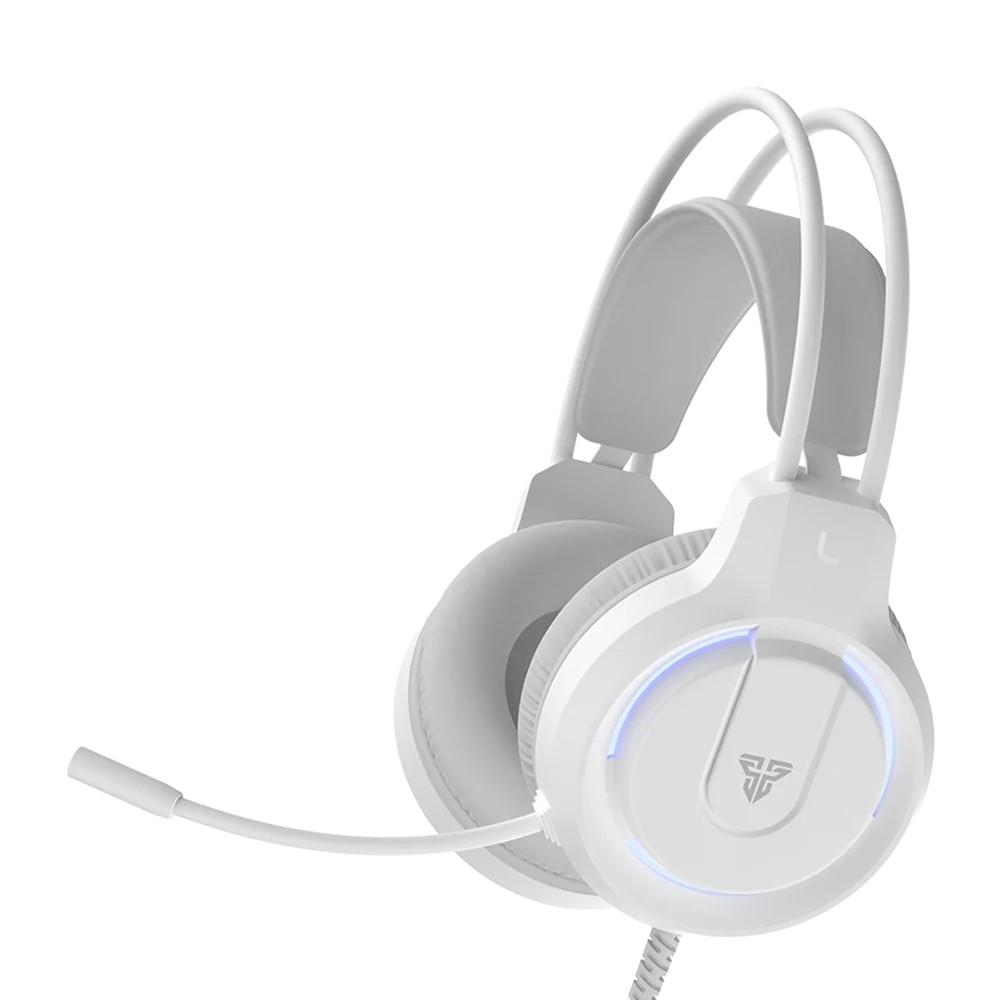 Fantech FLASH HQ53 Wired RGB Gaming Headset | 50mm Drivers | Dual 3.5mm + USB | Omnidirectional Microphone | Lightweight Over-Ear