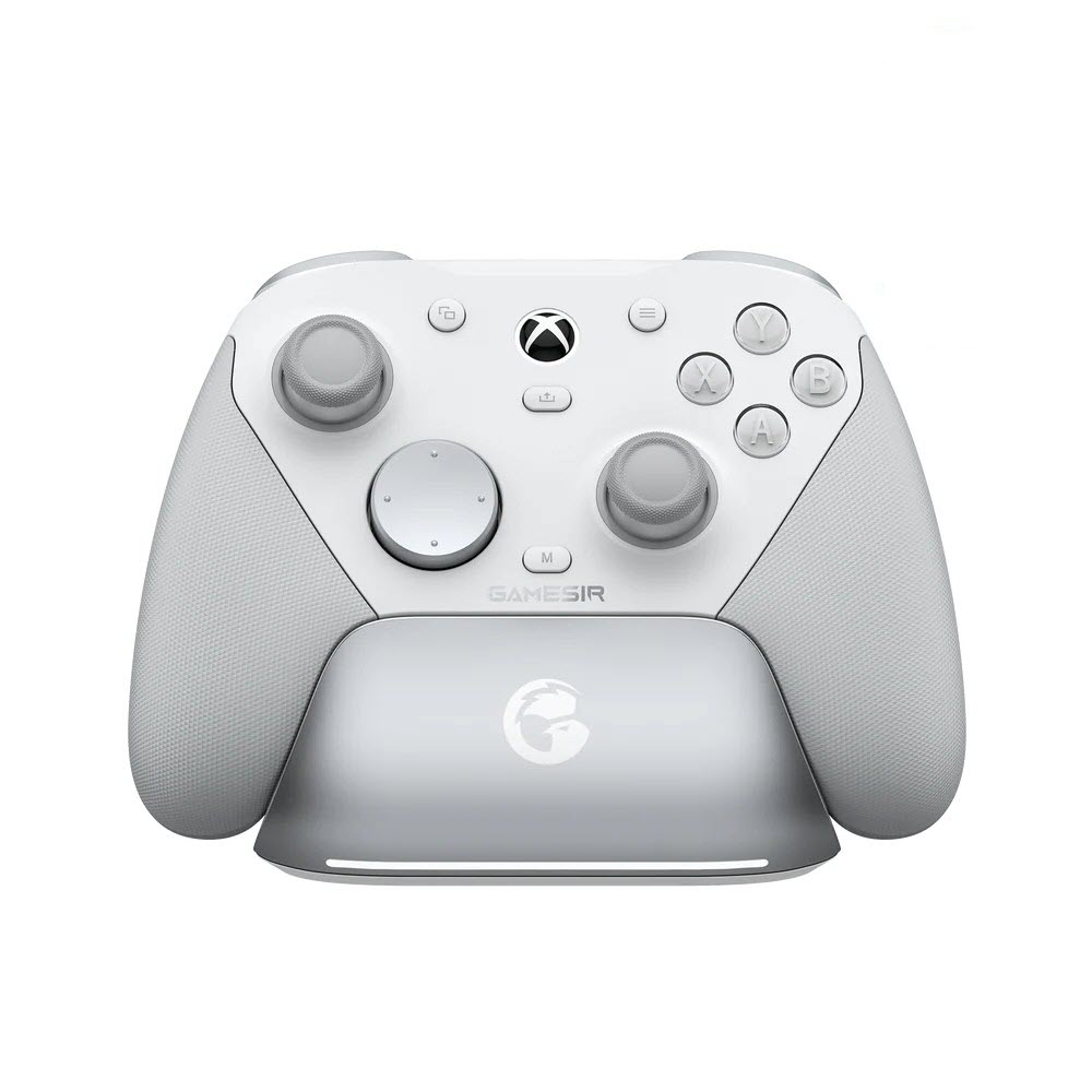 GameSir G7 Pro Tri-Mode Xbox & PC Wireless Gaming Controller White | TMR Sticks | Hall Effect Triggers | 1000Hz Polling | Charging Dock | Bluetooth | 2.4GHz | USB-C