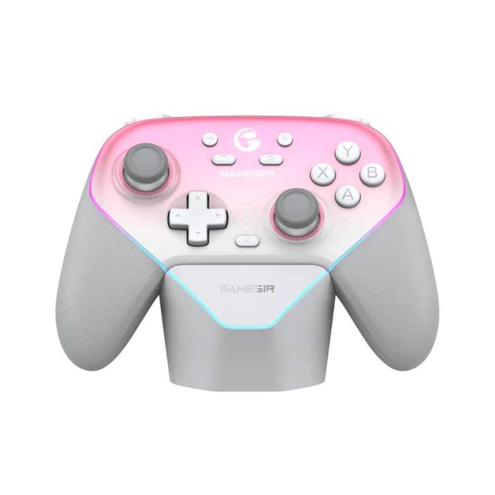 GameSir Super Nova Wireless Multiplatform Hall Effect Gaming Controller with Smart Charging Dock Whipped Pink