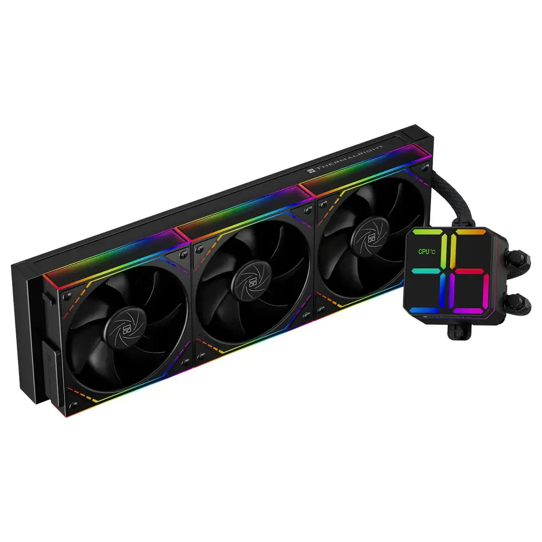 Thermalright Magic Qube 360 ARGB Black AIO Liquid CPU Cooler – 360mm Radiator, Infinity Mirror Pump