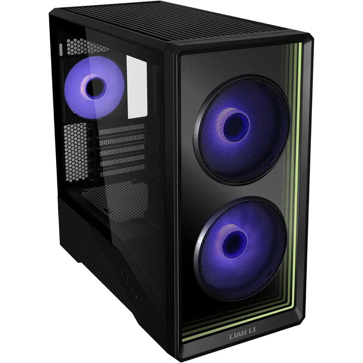 Lian Li VECTOR V150 INF Black Micro-ATX PC Case | Dual-Chamber Design | 360mm Radiator Support | UNI FAN INF Wireless | Tempered Glass Side Panel | USB-C